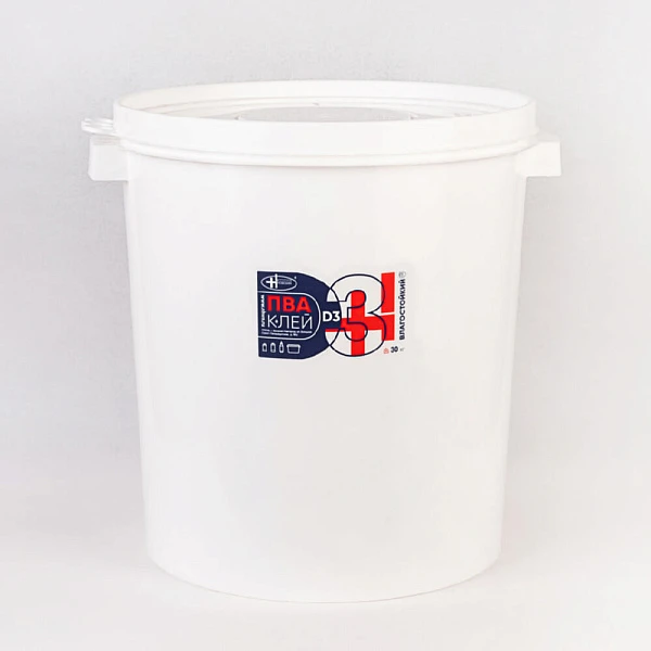 Клей ПВА D3 влагостойкий, 30 кг, контейнер (НОВОХИМ)